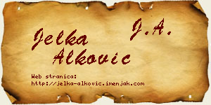 Jelka Alković vizit kartica